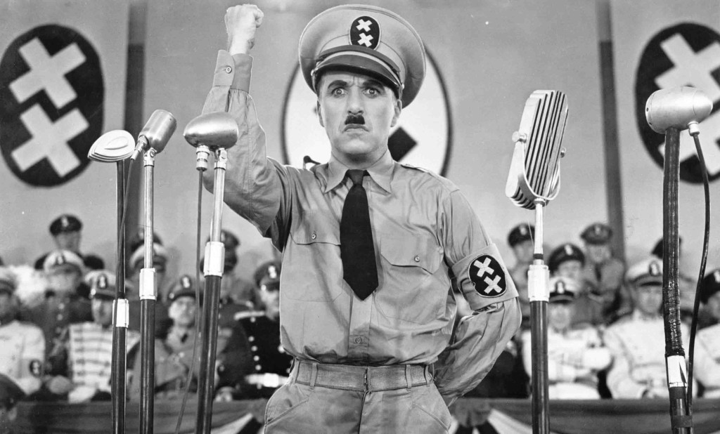 Charlie Chaplin ne “il Grande Dittatore”